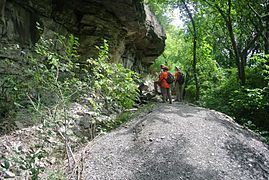 Sendero cercano a la Garganta del Niágara cerca del Puente Lewiston-Queenston.