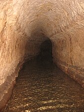 Deel van het aquaduct van Gadara in Syrië/Jordanië