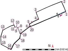 Tracé de la course