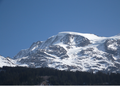 Les dômes en hiver vus depuis Les Contamines-Montjoie.