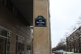 Plaque rue Dukas Paris 2.jpg