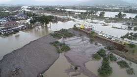 令和元年東日本台風により破堤が起きた千曲川