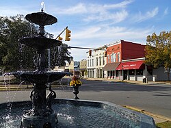 The MacMonnies Fountain in downtown Eufaula