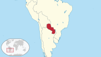 Locatie van República del Paraguay