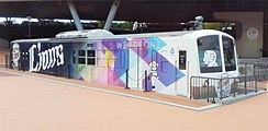 西武ドームに展示されている元西武101系電車 「L-train 101」