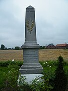 Monument au 308e RI, morts pour la France à la prise d'Ablaincourt, 7 novembre 1916.