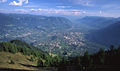 Merano: vista dalle montagne sulla città