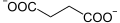 de: Struktur von Succinat; en: Structure of succinate