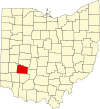 State map highlighting Greene County