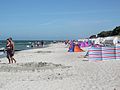 * Nomination The beach of Zingst in July 2003. --Indeedous 21:49, 13 March 2013 (UTC) * Decline CCW tilted, sharpness is not the best but IMHO OK. --Tuxyso 22:06, 13 March 2013 (UTC) I turned and sharpened parts a bit.--Hic et nunc 15:19, 20 March 2013 (UTC) I think your changes were for the worse. Sharpness was marginally bad before, but now there's blocking and detail loss. I'd say the original was somewhat green as well. Mattbuck 20:00, 21 March 2013 (UTC)