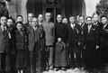 Seventeen Taiwanian National Assembly delegates with Chiang Kai-shek in 1946