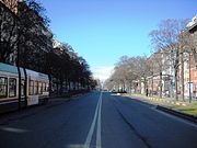 Panoramica del corso Regina Margherita visto dal Lungo Po