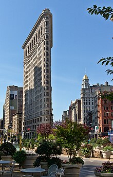 Le Flatiron Building vu depuis l'angle.