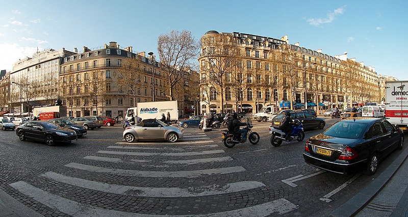 File:Champs Elysees traffic.jpg