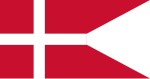 Danmarks statsflagga är också en tvåtungad flagga.