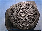 Aztec calendar stone 15th century AD