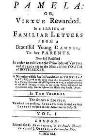 Pamela: Or, Virtue Rewarded. In a Series of Familiar Letters from a Beautiful Young Damsel, to her Parents.