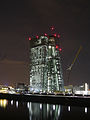 Construction of the European Central Bank Headquarters in April 2014 (EZB-Neubau).