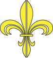 Fleur de lys fendue