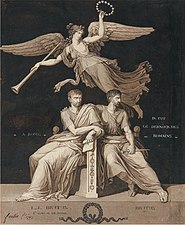 Les deux Brutus survolés par la Renommée (1793), Paris, collection Prat.