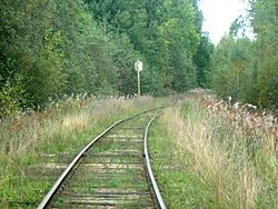 Ovinishchi–Vesyegonsk railway in Vesyegonsky District