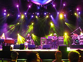 Phish performing onstage