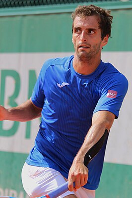 Albert Ramos Viñolas tijdens Roland Garros 2018