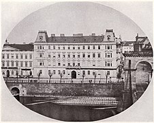 Palacio Lažanský, foto de Wilhelm Rupp, c. 1865