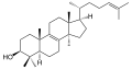 Deutsch: Struktur von Lanosterin English: Structure of lanosterol