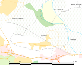 Mapa obce Berriac