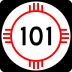 State Road 101 marker