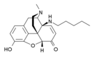 Chemical structure of pentamorphone.