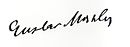 Signature de Gustav Mahler