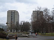 Keplerstraße 11 ("K1", right) and 17 ("K2", left) in the city center