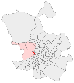 Location of Argüelles