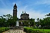 The Manila Cathedral is the main landmark in the vicinity of Plaza de Roma.