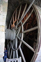 Treadwheel crane