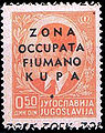 City of Fiume and environs (Fiume-Kupa), 1941: Yugoslavian stamp overprinted for the Italian occupation