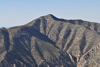 Guadalupe Peak viewed from Hunter Peak.