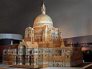 Architectural model of unrealised design for Liverpool Metropolitan Cathedral (1933)[57]