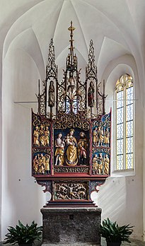 Altar dos Santos Auxiliares na igreja de peregrinação Maria Elend, Sankt Jakob im Rosental, Caríntia, Áustria. (definição 7 360 × 12 507)