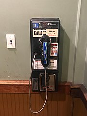 Indoor Verizon payphone in 2021