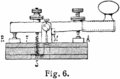 Old drawing of telegraph key