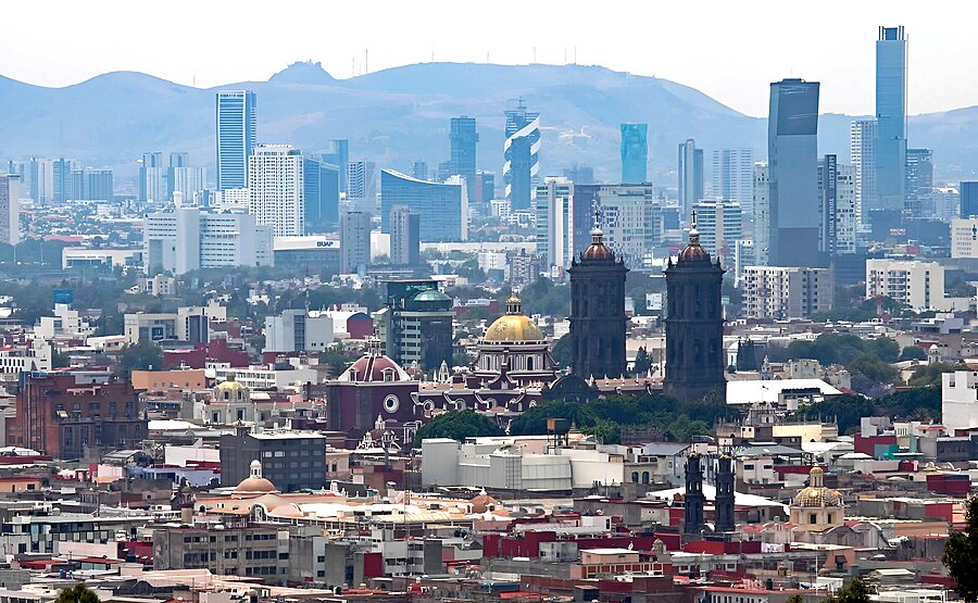 Puebla vista desde Los Fuertes