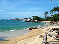 Arrecifes beach in the Tayrona National Natural Park, one of the main ecotourist destinations.