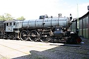 35. KW Die F 1200 der Baureihe SJ F (II) der schwedischen Statens Järnvägar (SJ) im Sveriges Järnvägsmuseum in Gävle (August 2008). Die Baureihe wurde von Nydqvist och Holm von 1914 bis 1916 gebaut. 1937 wurden sie durch die fortschreitende Elektrifizierung an die Danske Statsbaner (DSB) verkauft. Dort fuhr sie als DSB E.