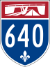 Autoroute 640 marker