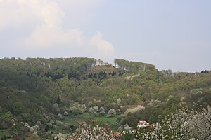 Ruine Schneeburg vu Ebringe her