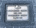 Gedenktafel auf der Bahnhofstrasse in Zermatt