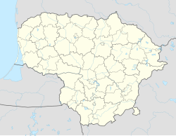 Утена is located in Литванија